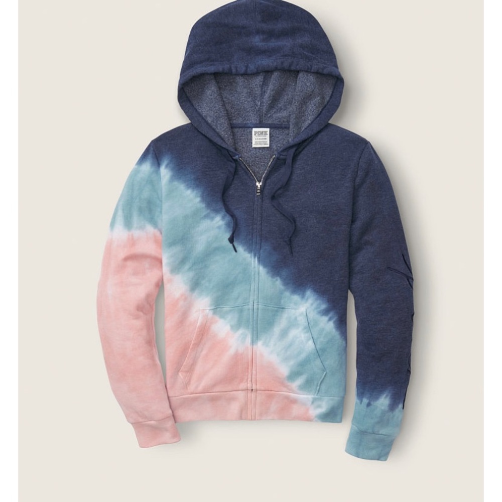 NWT VS PINK Tie Dye Perfect Full Zip